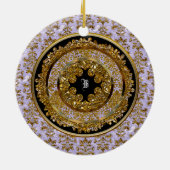 Abbigail Edelineのカスタマイズビクトリアン可能 セラミックオーナメント (裏面)