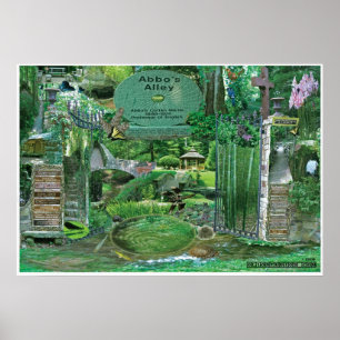 Abbosの細道のコラージュSewanee、TN OlioStudios.com ポスター
