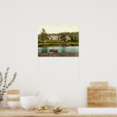 Abbotsford House from the River Tweed in Scotland ポスター (キッチン)