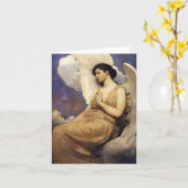 Abbott HandersonのThayerによって飛ぶ姿のメッセージカード カード (黄色い花)