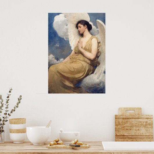 Abbott Handerson Thayer | Winged Figure - 1889 ポスター (キッチン)