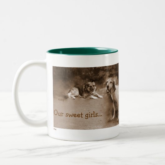 ABBYおよびELLIEのマグ ツートーンマグカップ (左)