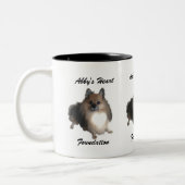 Abbyのハートの基礎コーヒー・マグ ツートーンマグカップ (左)