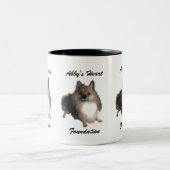 Abbyのハートの基礎コーヒー・マグ ツートーンマグカップ (中央)