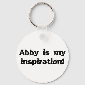Abbyは私のインスピレーション キーホルダー