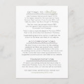 ABBYカスタムの招待状エンクロージャカード エンクロージャーカード (裏面)