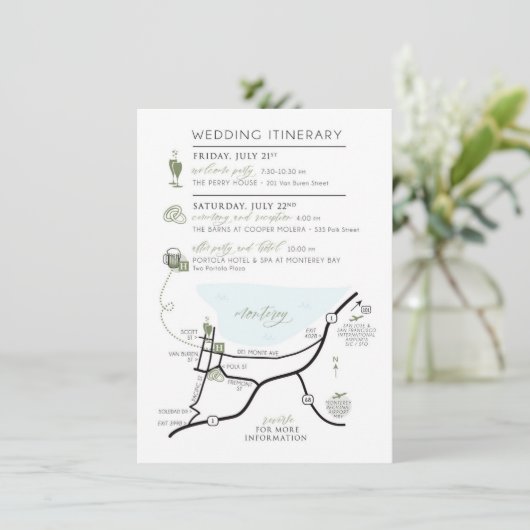 ABBYカスタムの招待状エンクロージャカード エンクロージャーカード (スタンド正面)