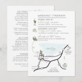 ABBY専用のカスタムマップ招待状同封カード エンクロージャーカード (正面/裏面)