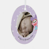 Abby Cadabbyベビーの初めてのクリスマス:名前の追加 メタルオーナメント (正面右)