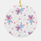 Abby Cadabby Baby's 1st Christmas Photo Ceramic Or セラミックオーナメント (裏面)