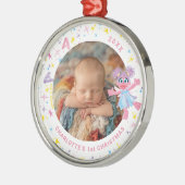 Abby Cadabby Baby's 1st Christmas Photo Metal Orna メタルオーナメント (左)