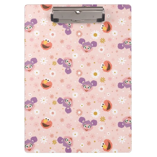 Abby Cadabby & Elmo | Woodland Pattern Clipboard クリップボード (正面)
