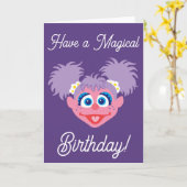 Abby Cadabby Face カード (黄色い花)