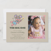 Abby Cadabby The Big One First誕生日 – 写真 招待状 (正面)