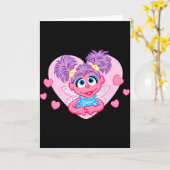 Abby Cadabby Valentine Hearts Graphic T Shirt  カード (黄色い花)