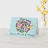 Abby Cadabby Vintage カード (黄色い花)