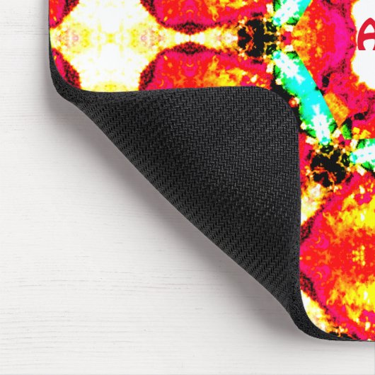 ABBY ~ Colourful Abstract Pattern ~ Personalised  マウスパッド (コーナー)