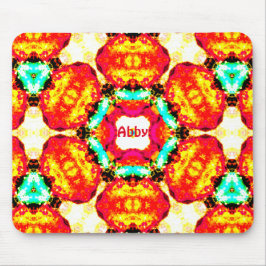 ABBY ~ Colourful Abstract Pattern ~ Personalised  マウスパッド