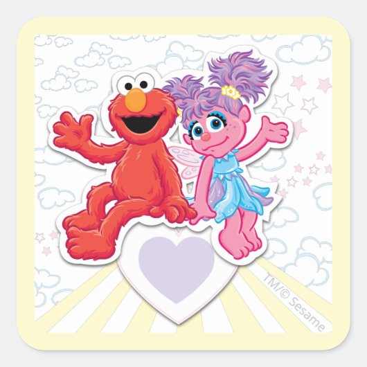 Abby & Elmo Graphic スクエアシール (正面)