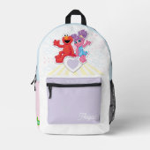 Abby & Elmo Graphic プリントバックパック (正面)