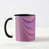 ABBY ~ GLOSSY 3D Zany Pink Mauve Fractal ~ Mug  マグカップ (左)