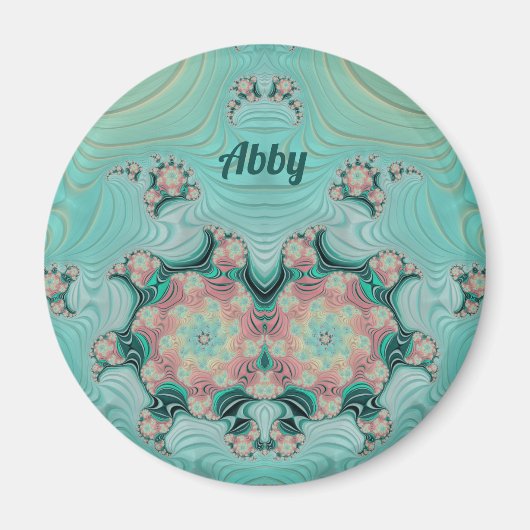 ABBY ~ Pastel Pink and Green ~ Stunning Design  マグネット (正面)