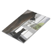 Abby with Zorro At Front Door Notepad ノートパッド (アングル)