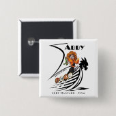 Abby World "Resilience"収集可能ボタン 缶バッジ (正面&裏面)