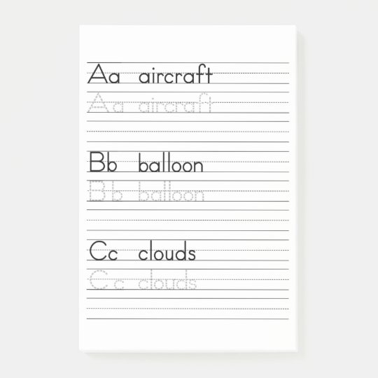 Abcの執筆練習のアルファベットのワークシートのメモ帳 ポストイット Zazzle Co Jp Abcの執筆練習のアルファベットのワークシートのメモ帳 ポストイット Zazzle Co Jp