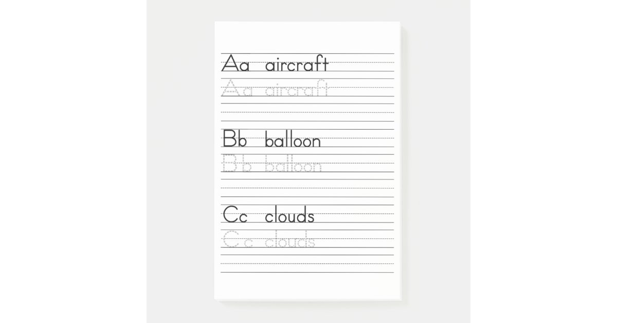 Abcの執筆練習のアルファベットのワークシートのメモ帳 ポストイット Zazzle Co Jp Abcの執筆練習のアルファベットのワークシートのメモ帳 ポストイット Zazzle Co Jp