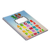 ABCのアルファベットはカスタムな螺線形に文字を入れます ノートブック (右側)