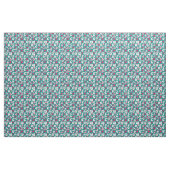 ABCのピンク及び青いデザイン ファブリック (ヤード)