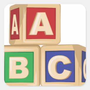 ABCのブロック スクエアシール