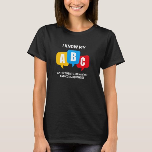 ABCの先行する動作の結果 Tシャツ (正面)