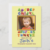 ABCの写真の招待状 招待状 (正面)