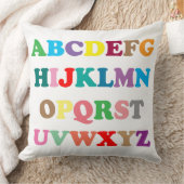 ABCの多彩なレタリング クッション (ブランケット)