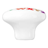 ABCの多彩なレタリング セラミックノブ (側面)