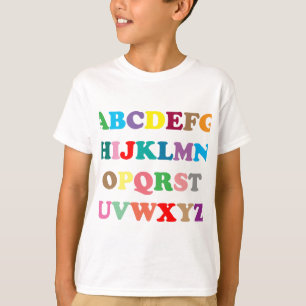 ABCの多彩な手紙 Tシャツ