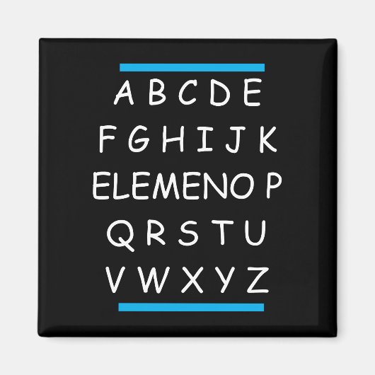 ABCの皮肉おもしろい文法 マグネット (正面)