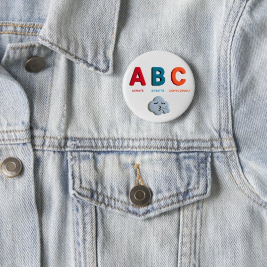 ABCは常に意識的に合唱歌を呼吸 缶バッジ (インサイチュ)
