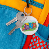 ABCアルファベットトレインと子供おもしろい教育 キーホルダー