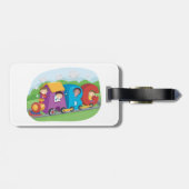 ABCアルファベットトレインと子供おもしろい教育 ラゲッジタグ (裏面横)