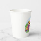 ABCアルファベットトレインと子供おもしろい教育 紙コップ (右)