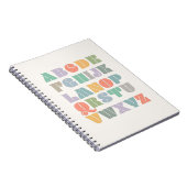 ABCアルファベットモダン ノートブック (右側)