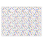 ABCアルファベットレッドイエローブルー テーブルクロス (正面(横))