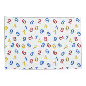 ABCアルファベットレッドイエローブルー 枕カバー (裏面-右)