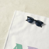 ABCアルファベット名パーソナライズされたビーチタオル ビーチタオル (インサイチュ)