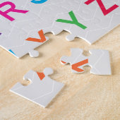 ABCアルファベット学のカラフルABC文字 ジグソーパズル (側面)