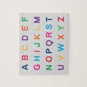 ABCアルファベット学のカラフルABC文字 ジグソーパズル (縦)