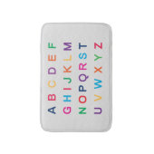 ABCアルファベット学のカラフルABC文字 バスマット (正面縦)